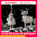 Large Standing Christmas Elk (with Lights) & Xmas Reindeer Doll Kitchen Essentials
