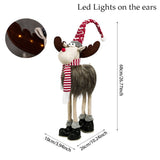 Large Standing Christmas Elk (with Lights) & Xmas Reindeer Doll Kitchen Essentials