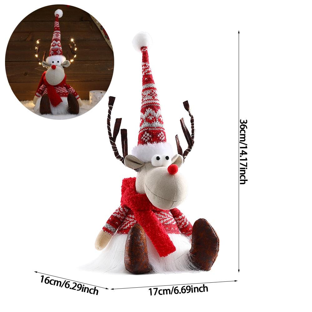 Large Standing Christmas Elk (with Lights) & Xmas Reindeer Doll Kitchen Essentials
