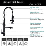 Luxury Black Bronze Spring Kitchen Mixer Faucet Tap Kitchen Essentials