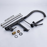 Luxury Black Bronze Spring Kitchen Mixer Faucet Tap Kitchen Essentials