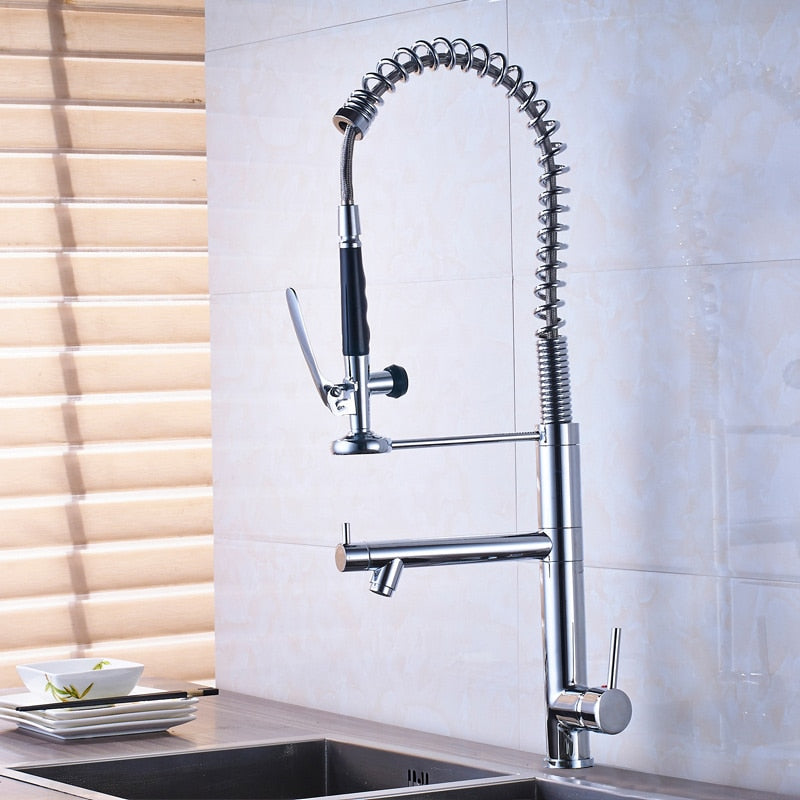 Luxury Black Bronze Spring Kitchen Mixer Faucet Tap Kitchen Essentials