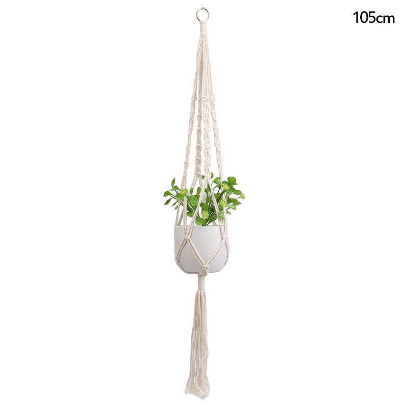 Macrame Handmade Flower Pot Basket Kitchen Essentials