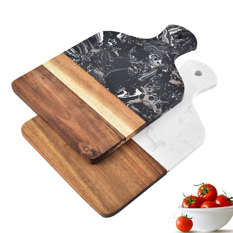 Marble and Acacia Wood Kitchen Chopping Board eprolo