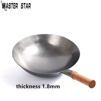 Master Star Chinese Carbon Steel Wok Kitchen Essentials