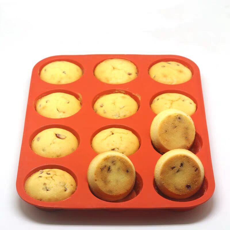 Mini Muffin 12 Holes Silicone Round Mold Kitchen Essentials