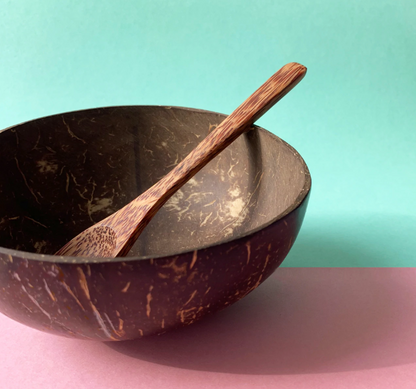 Natural Coconut Bowl & Spoon Set Kitchen Essentials