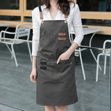 New Fashion Canvas Unisex Kitchen Aprons Kitchen Essentials
