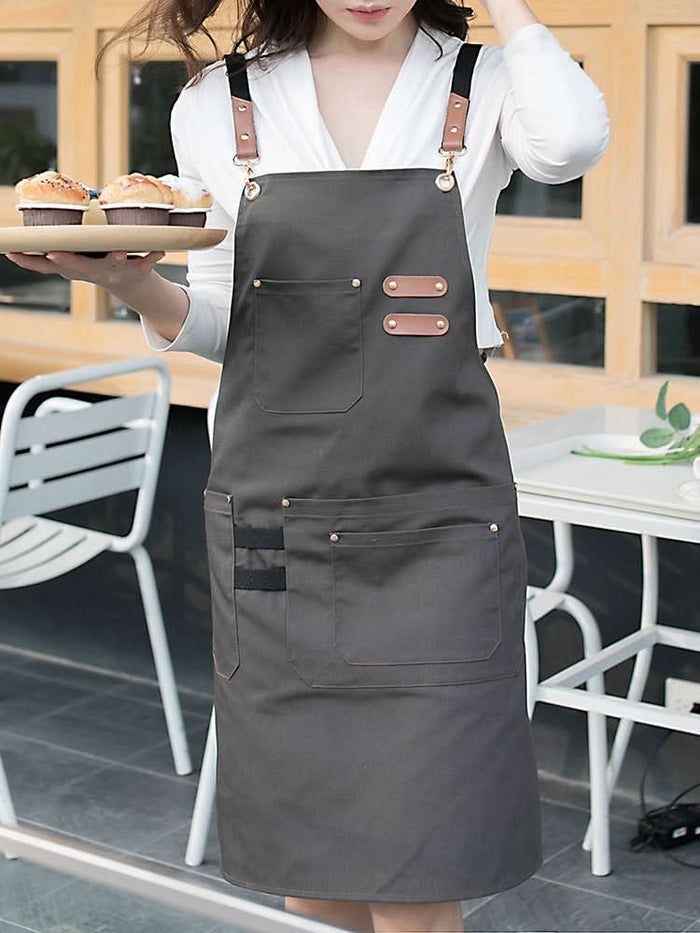New Fashion Canvas Unisex Kitchen Aprons Kitchen Essentials