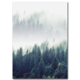 Nordic Decoration Forest Landscape Canvas Wall Art eprolo