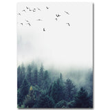 Nordic Decoration Forest Landscape Canvas Wall Art eprolo
