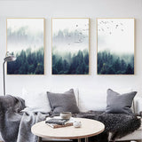 Nordic Decoration Forest Landscape Canvas Wall Art eprolo