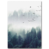 Nordic Decoration Forest Landscape Canvas Wall Art eprolo