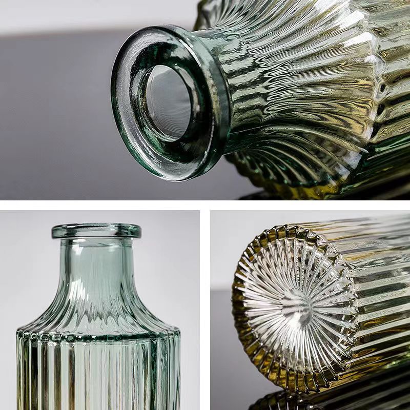 Nordic Gradient Color Transparent Glass Vase eprolo
