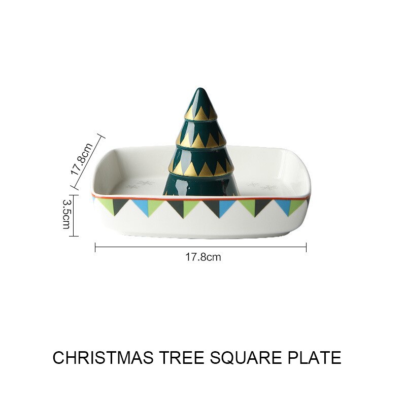 Nordic Retro Christmas Cute Tableware Kitchen Essentials