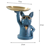 Nordic Style Bulldog Sculpture Dog Statue - Jewellery Storage Kitchen Essentials