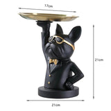 Nordic Style Bulldog Sculpture Dog Statue - Jewellery Storage Kitchen Essentials