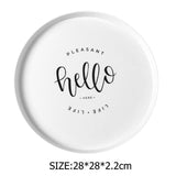 Nordic Style Plastic Round Breakfast Tray eprolo