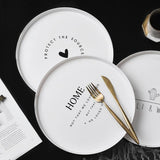 Nordic Style Plastic Round Breakfast Tray eprolo