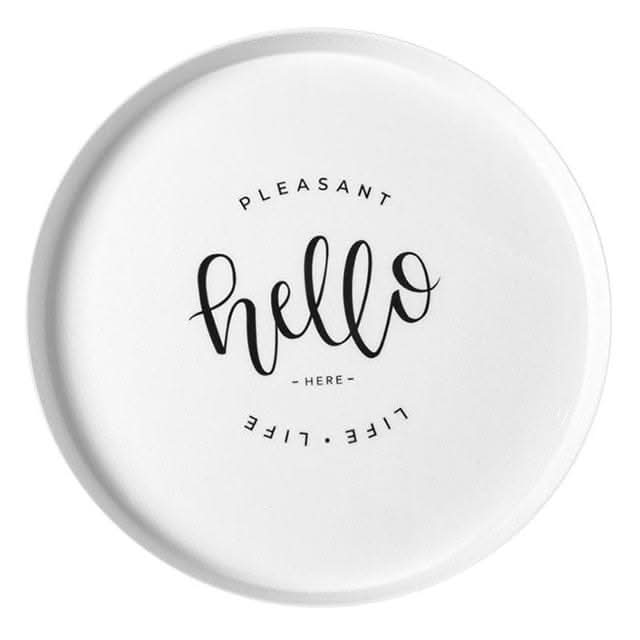 Nordic Style Plastic Round Breakfast Tray eprolo
