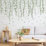 Nordic Style Rattan Leaves Wall Stickers for Home Decoration Kitchen Essentials