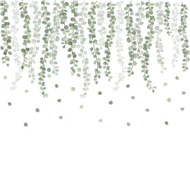 Nordic Style Rattan Leaves Wall Stickers for Home Decoration Kitchen Essentials