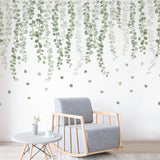 Nordic Style Rattan Leaves Wall Stickers for Home Decoration Kitchen Essentials