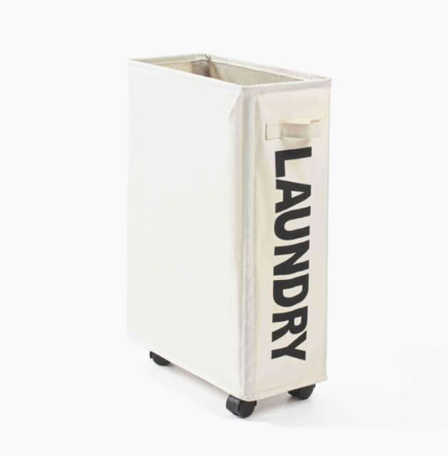 Oxford Foldable Laundry Basket with Caster Wheels Kitchen Essentials
