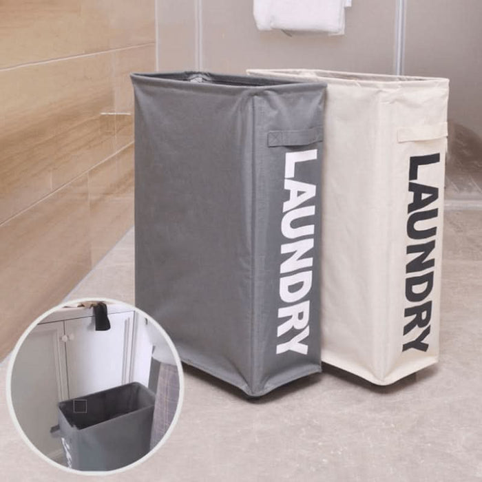 Oxford Foldable Laundry Basket with Caster Wheels Kitchen Essentials