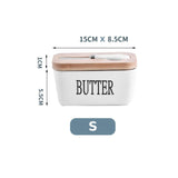 Porcelain Butter Container with Air-tight Seal Lid & Knife Kitchen Essentials