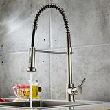 Pull-down Kitchen Faucet-Brushed Nylon Water Pipe hello-826