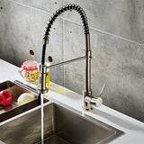 Pull-down Kitchen Faucet-Brushed Nylon Water Pipe hello-826
