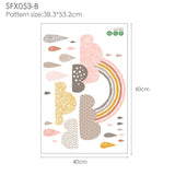 Rainbow Wall Stickers For Kids Rooms Kitchen Essentials