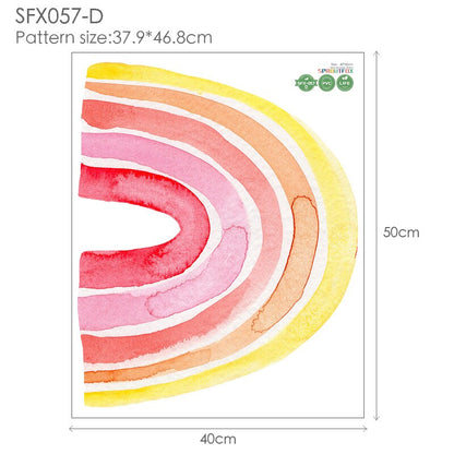 Rainbow Wall Stickers For Kids Rooms Kitchen Essentials