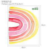 Rainbow Wall Stickers For Kids Rooms Kitchen Essentials