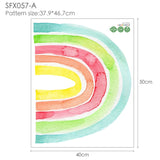 Rainbow Wall Stickers For Kids Rooms Kitchen Essentials