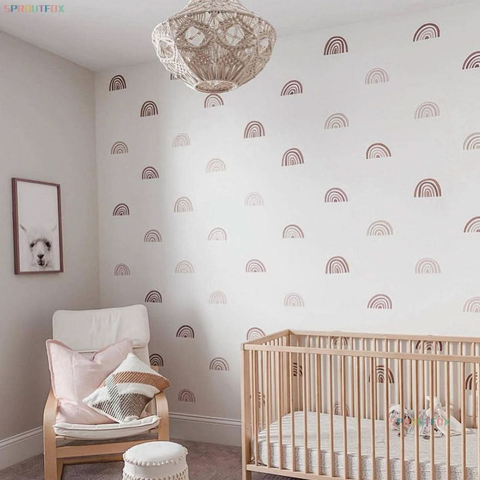 Rainbow Wall Stickers For Kids Rooms Kitchen Essentials