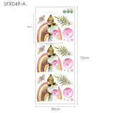 Rainbow Wall Stickers For Kids Rooms Kitchen Essentials