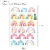 Rainbow Wall Stickers For Kids Rooms Kitchen Essentials