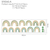 Rainbow Wall Stickers For Kids Rooms Kitchen Essentials