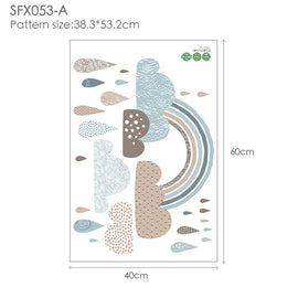 Rainbow Wall Stickers For Kids Rooms Kitchen Essentials