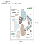 Rainbow Wall Stickers For Kids Rooms Kitchen Essentials