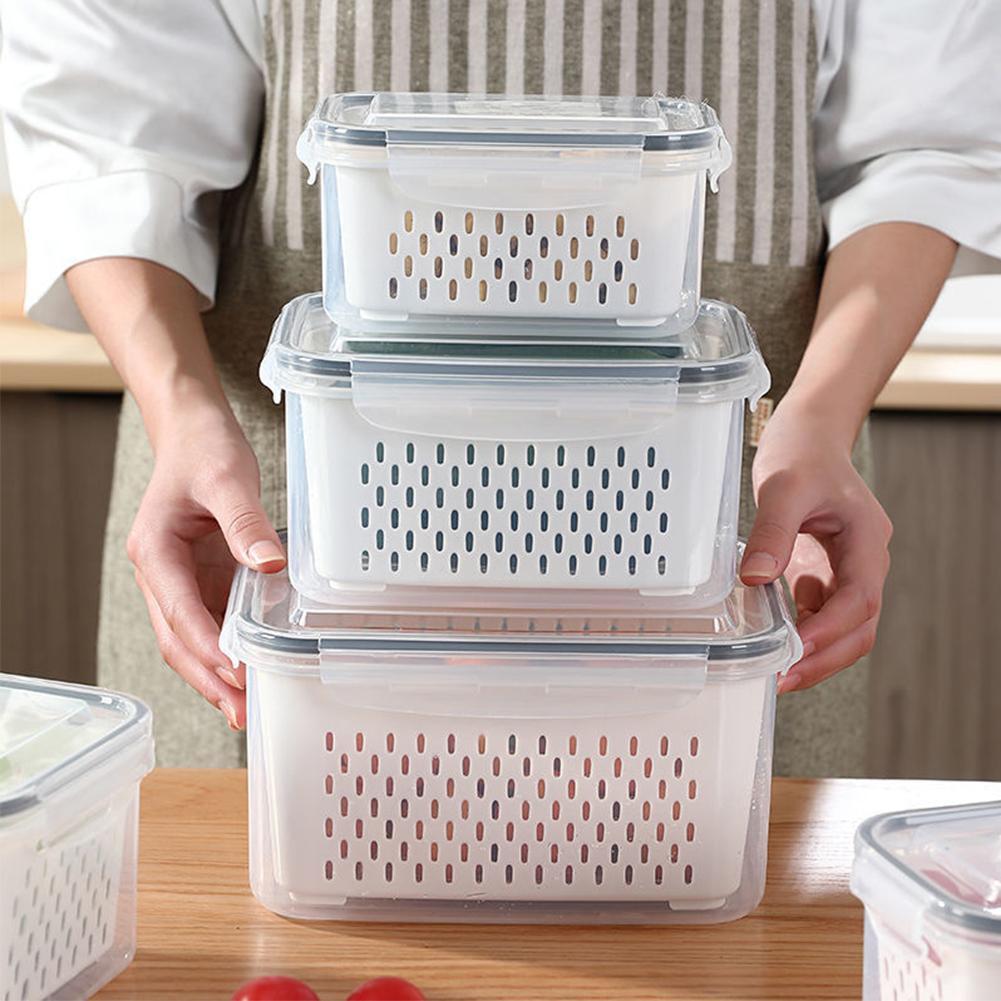 Refrigerator Storage Box Fridge Organiser Kitchen Essentials