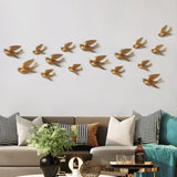 Resin 3d Swallow Bird Wall Stickers Kitchen Essentials