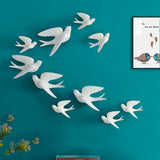 Resin 3d Swallow Bird Wall Stickers Kitchen Essentials