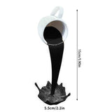 Resin Statues Floating Coffee Cup Art Sculpture Kitchen Essentials