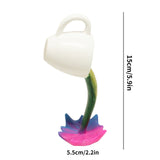 Resin Statues Floating Coffee Cup Art Sculpture Kitchen Essentials