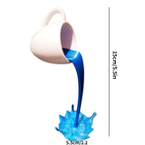 Resin Statues Floating Coffee Cup Art Sculpture Kitchen Essentials