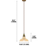 Retro Vintage Gold Glass Ceiling Hanging Pendant Shade Chandelier Light w/ bulb hello-826