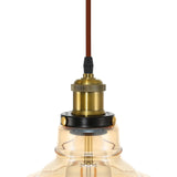 Retro Vintage Gold Glass Ceiling Hanging Pendant Shade Chandelier Light w/ bulb hello-826
